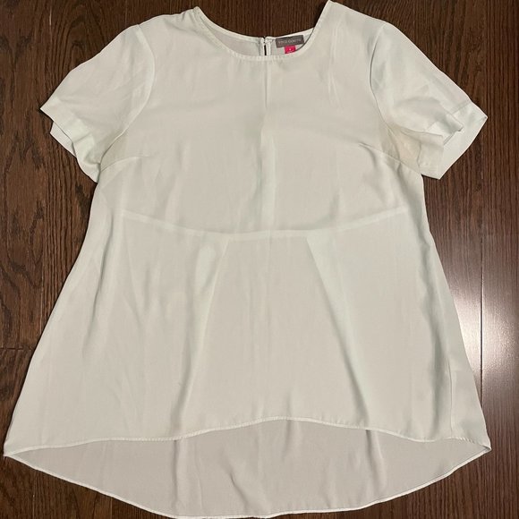 Vince Camuto High-Low Pale Blue Blouse - Picture 3 of 6